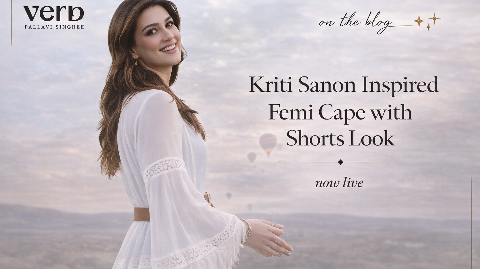 Kriti Sanon Inspired Femi Cape with Shorts Look