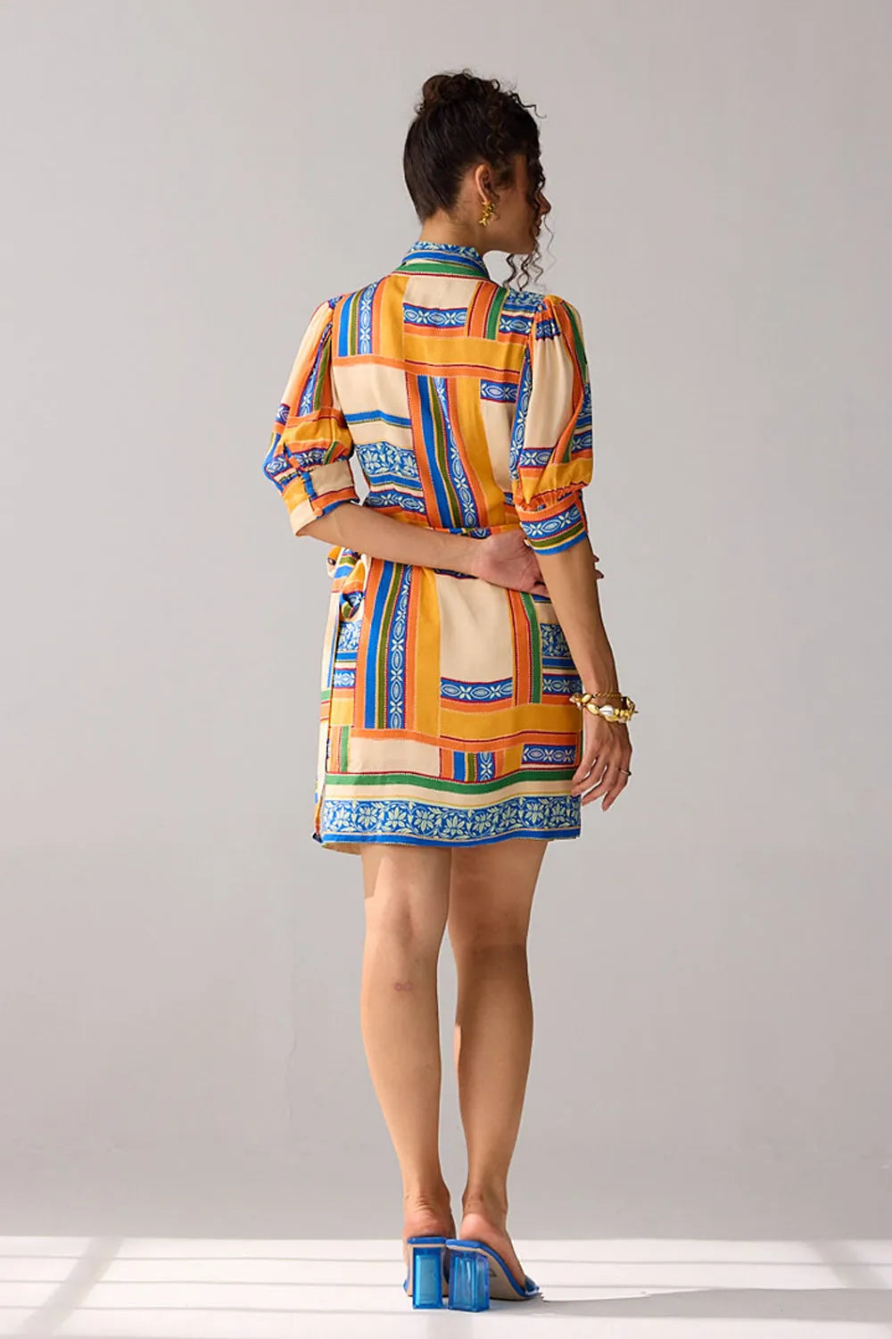 Rosie Wrap Dress women's wrap-style dress featuring a flattering waist-defining design and feminine silhouette, styled for summer brunches, resort vacations, garden parties and daytime celebrations.