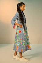 Rumi Embroidered Midi Dress women's midi dress featuring intricate embroidery, a flattering waistline and a graceful flowing skirt, combining detailed craftsmanship with a feminine silhouette, styled for summer brunches, garden parties, resort vacations and daytime celebrations.