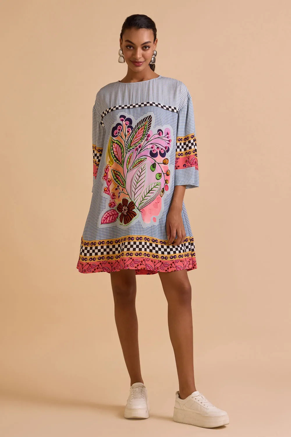 Ziva Dress women's statement dress featuring an elegant silhouette and contemporary detailing, styled for summer brunches, resort vacations, daytime celebrations and special occasions.